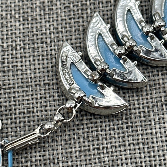 Antique Coro lucite blue necklace #99 - Picture 6 of 7